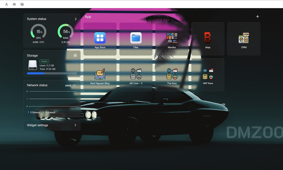 CasaOS App Store showing various applications available for one-click installation