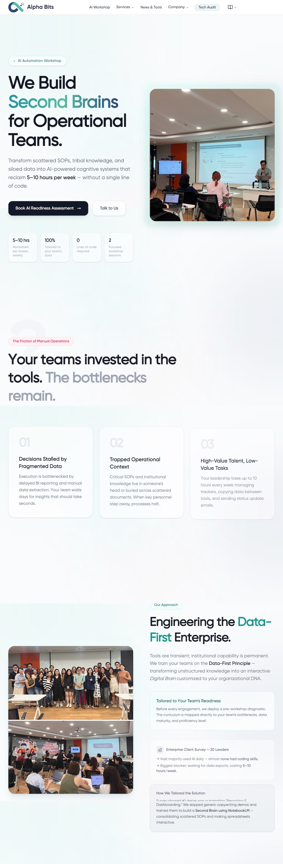 Alpha Bits website development in February 2026