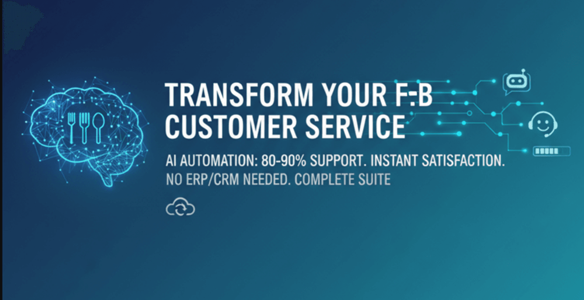 AI-Powered Customer Service for F&B: Handle 90% of Support Queries Without ERP or CRM