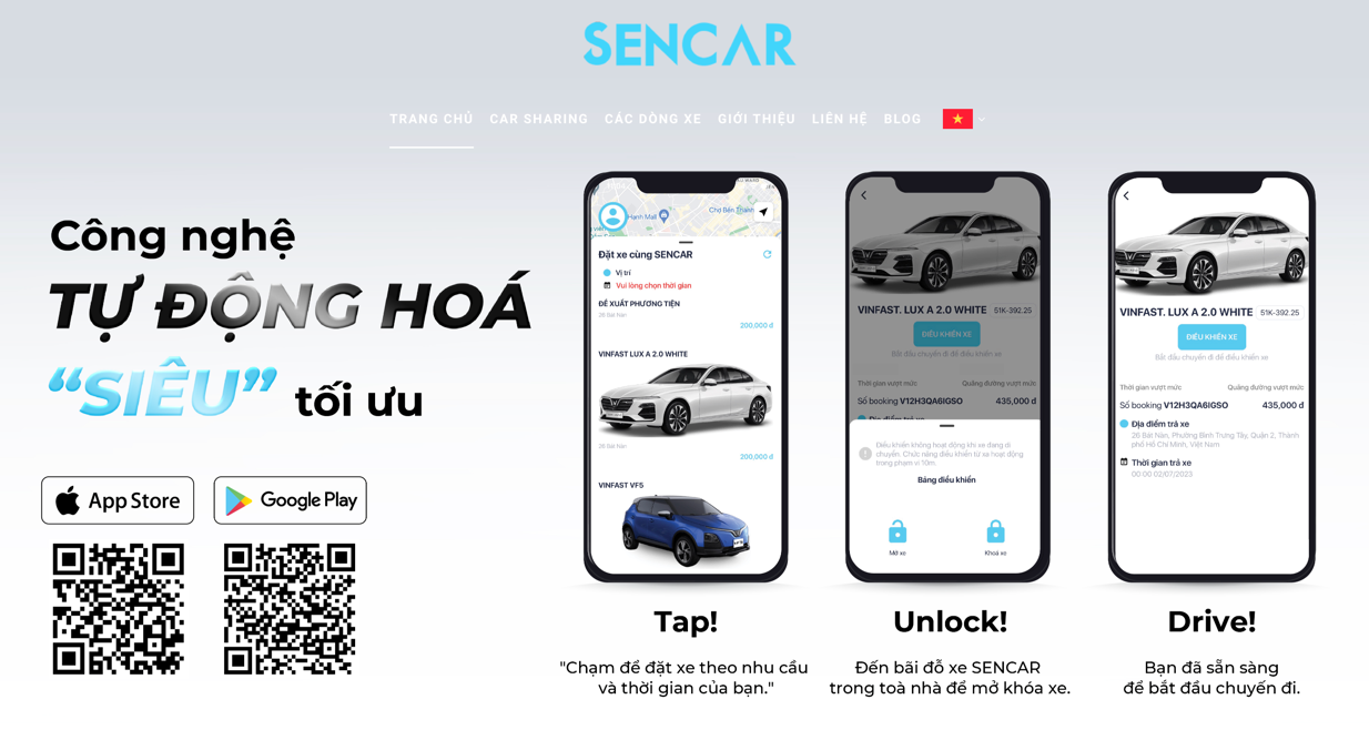 SENCAR Website Screenshot