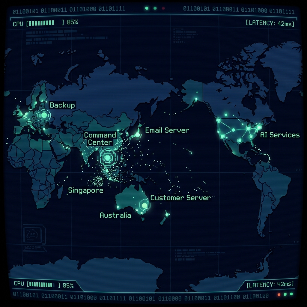 Alpha Bits Global Node Map